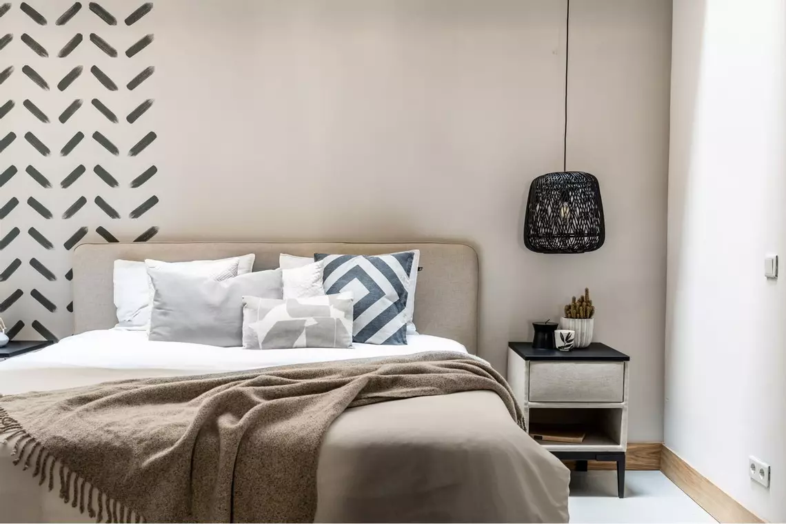 Boetiekhotel slaapkamer in Amsterdam