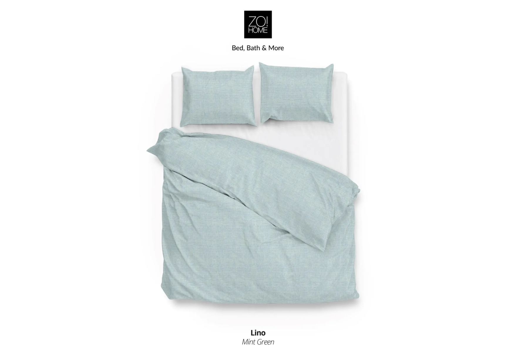 Zo!Home Lino Dekbedovertrek Mintgreen