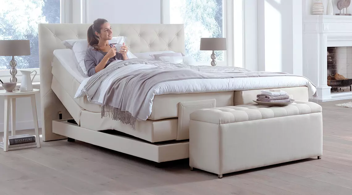 Stel zelf je boxspring wit samen