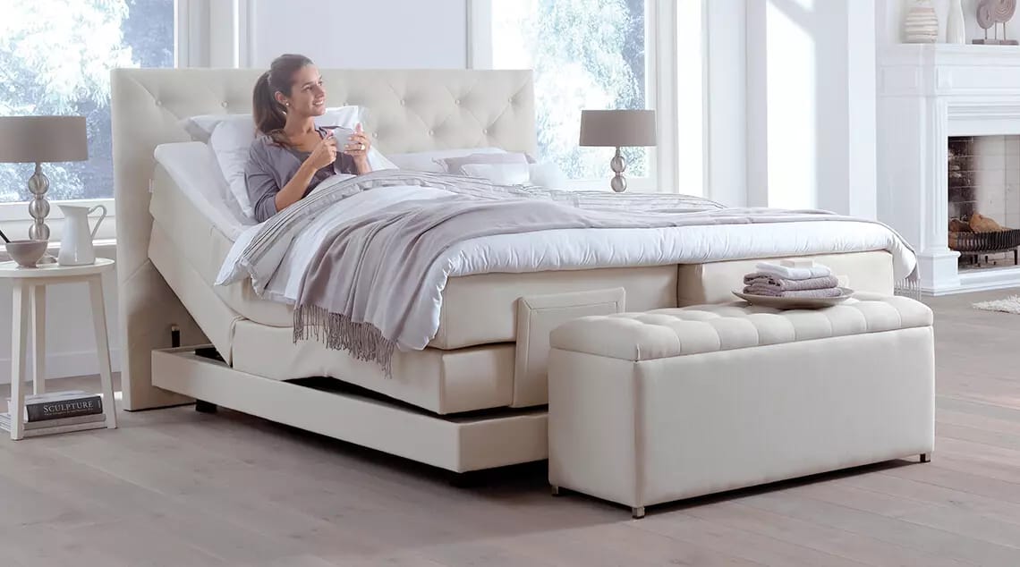 Stel zelf je boxspring wit samen